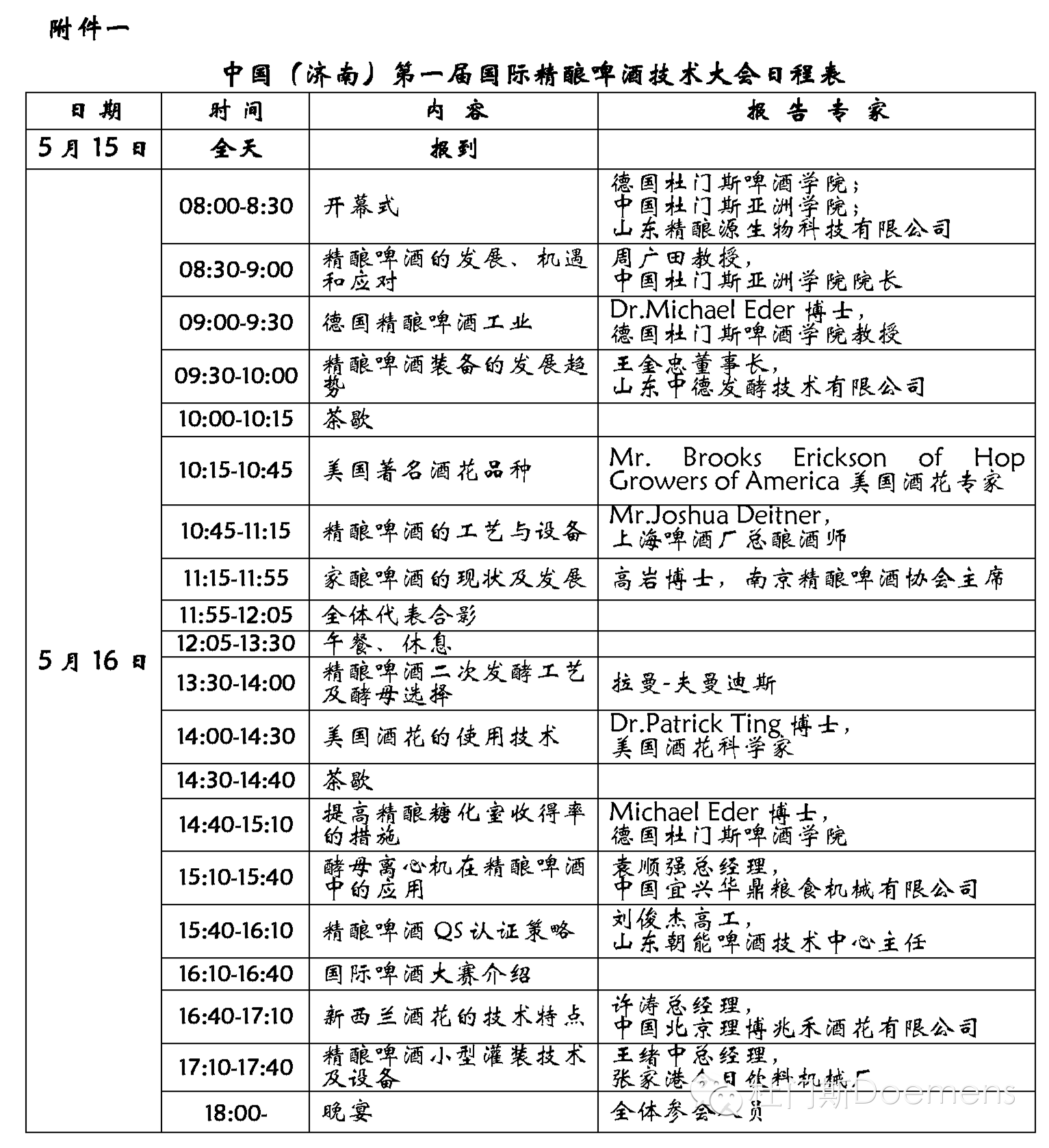 中国国际精酿啤酒技术大会火热报名中,众多行业内专家进行大会报告,难得机会 中国国际精酿啤酒技术大会火热报名中,众多行业内专家进行大会报告,难得机会
