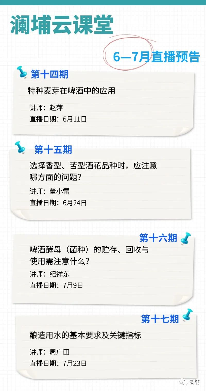 澜埔云课堂6—7月课程预告 澜埔云课堂6—7月课程预告
